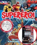 Copertina rivista Supereroi da Colorare