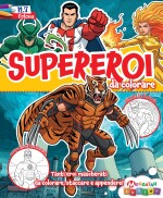 Copertina rivista Supereroi da Colorare
