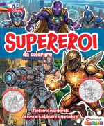 Copertina rivista Supereroi da Colorare