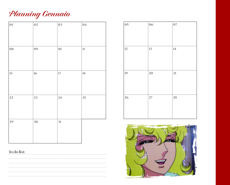 Copertina Agenda Lady Oscar Compiega n.1