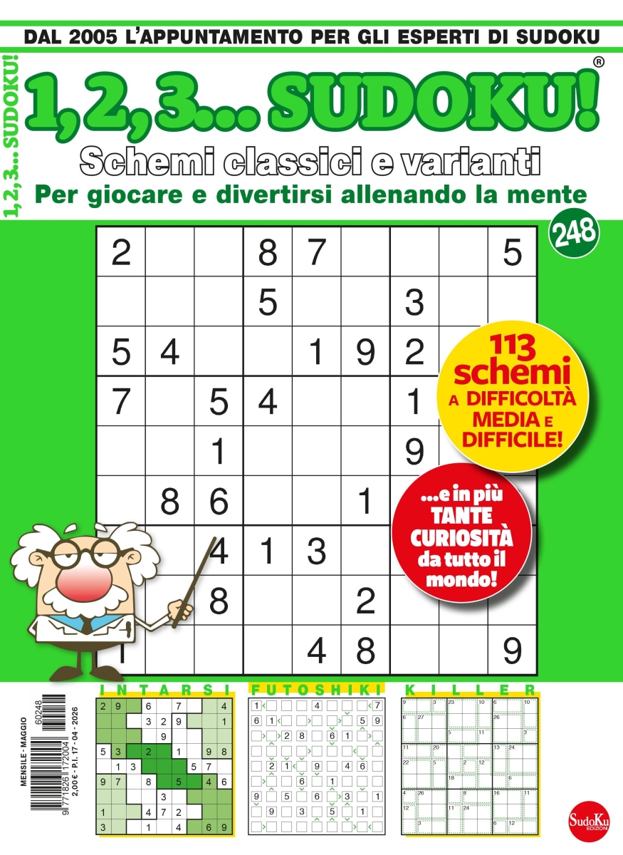 Copertina 1,2,3 Sudoku n.248