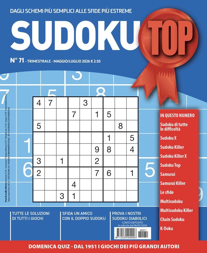 Copertina Sudoku Top n.71