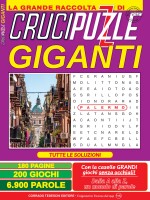 Copertina rivista Crucipuzzle Giganti Raccolta