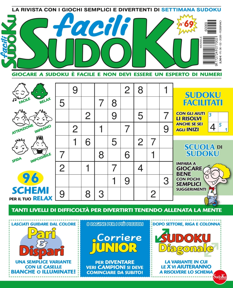 Copertina Facili Sudoku n.69
