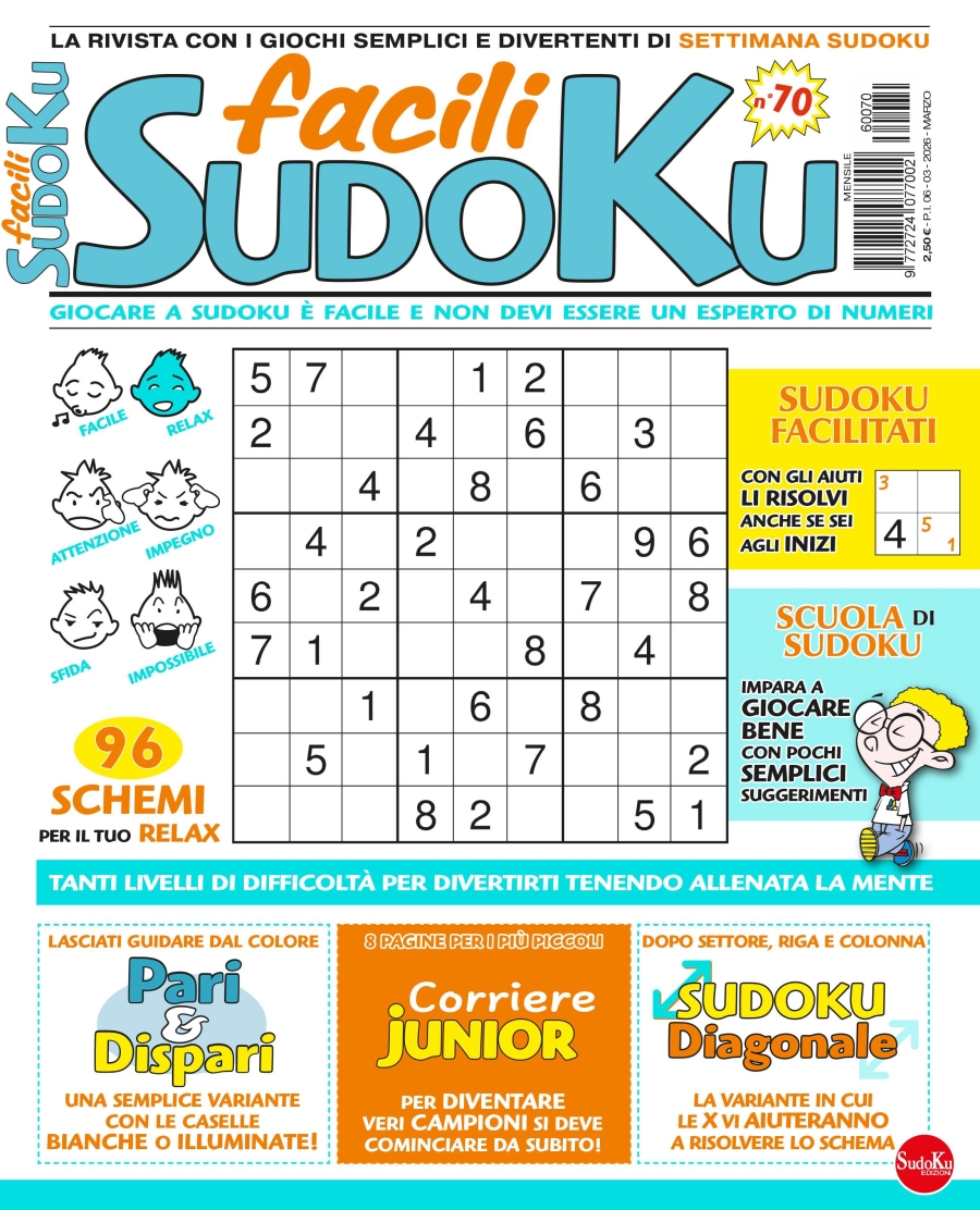 Copertina Facili Sudoku n.70