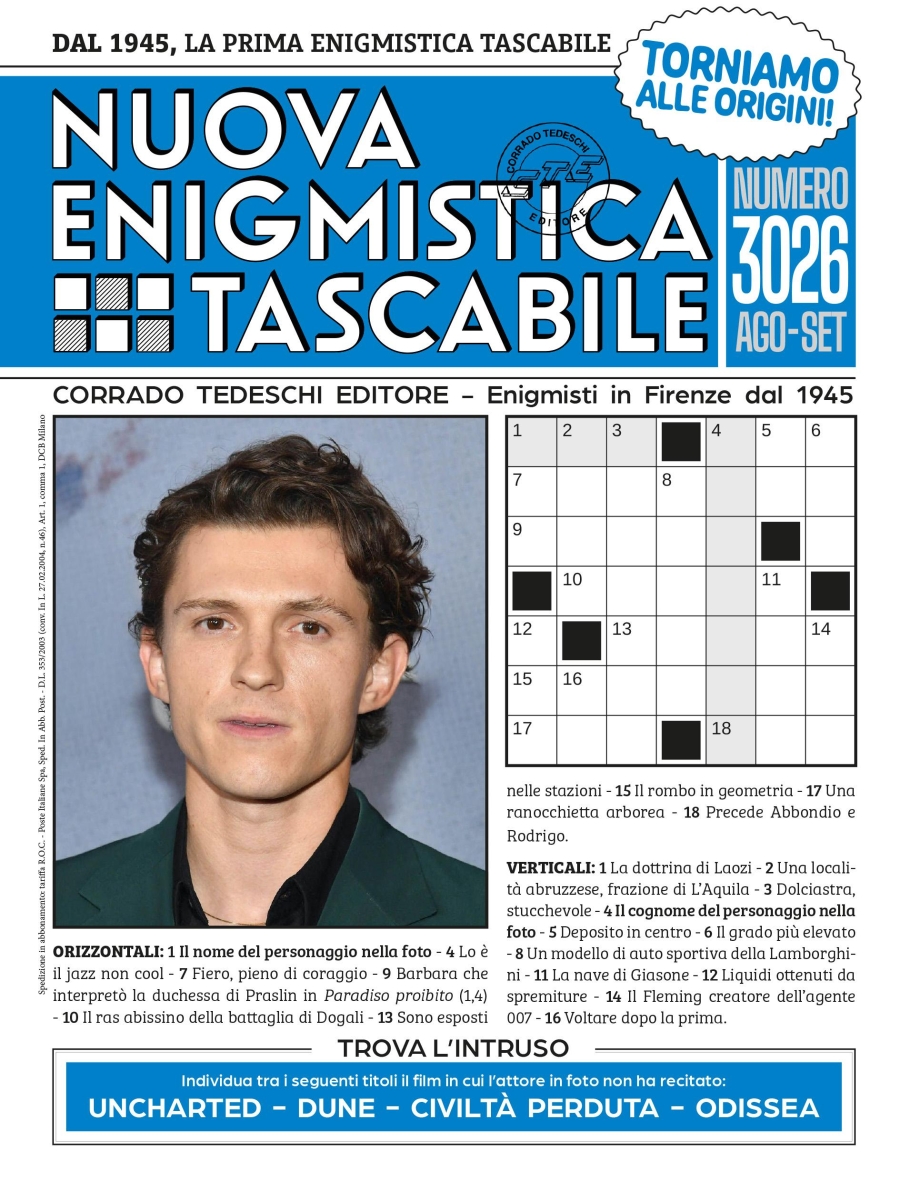 Copertina Nuova Enigmistica Tedeschi n.3026