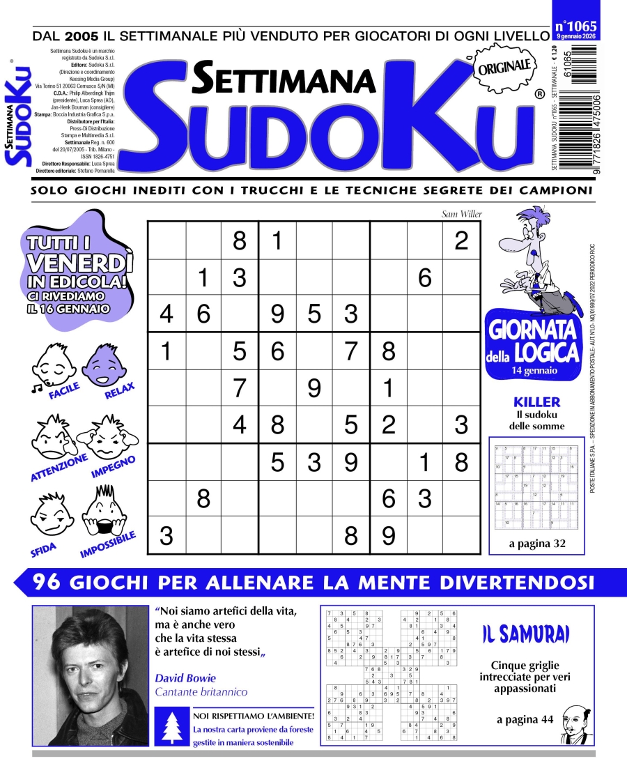 Copertina Settimana Sudoku n.1065