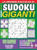 Copertina rivista Sudoku Giganti Raccolta