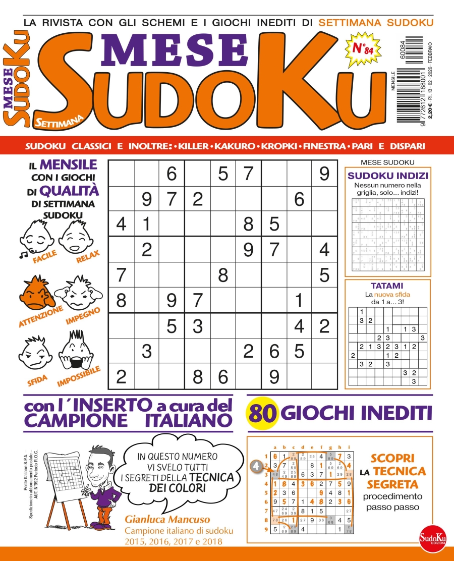 Copertina Settimana Sudoku Mese n.84
