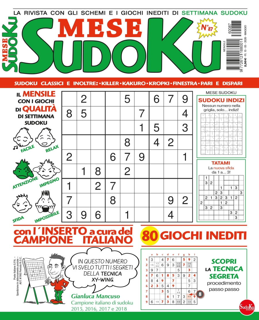 Copertina Settimana Sudoku Mese n.87