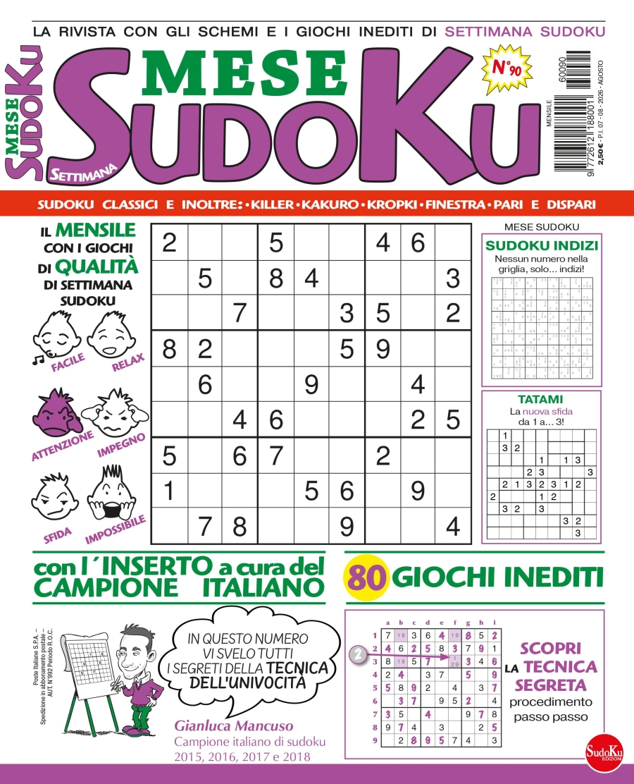Copertina Settimana Sudoku Mese n.90