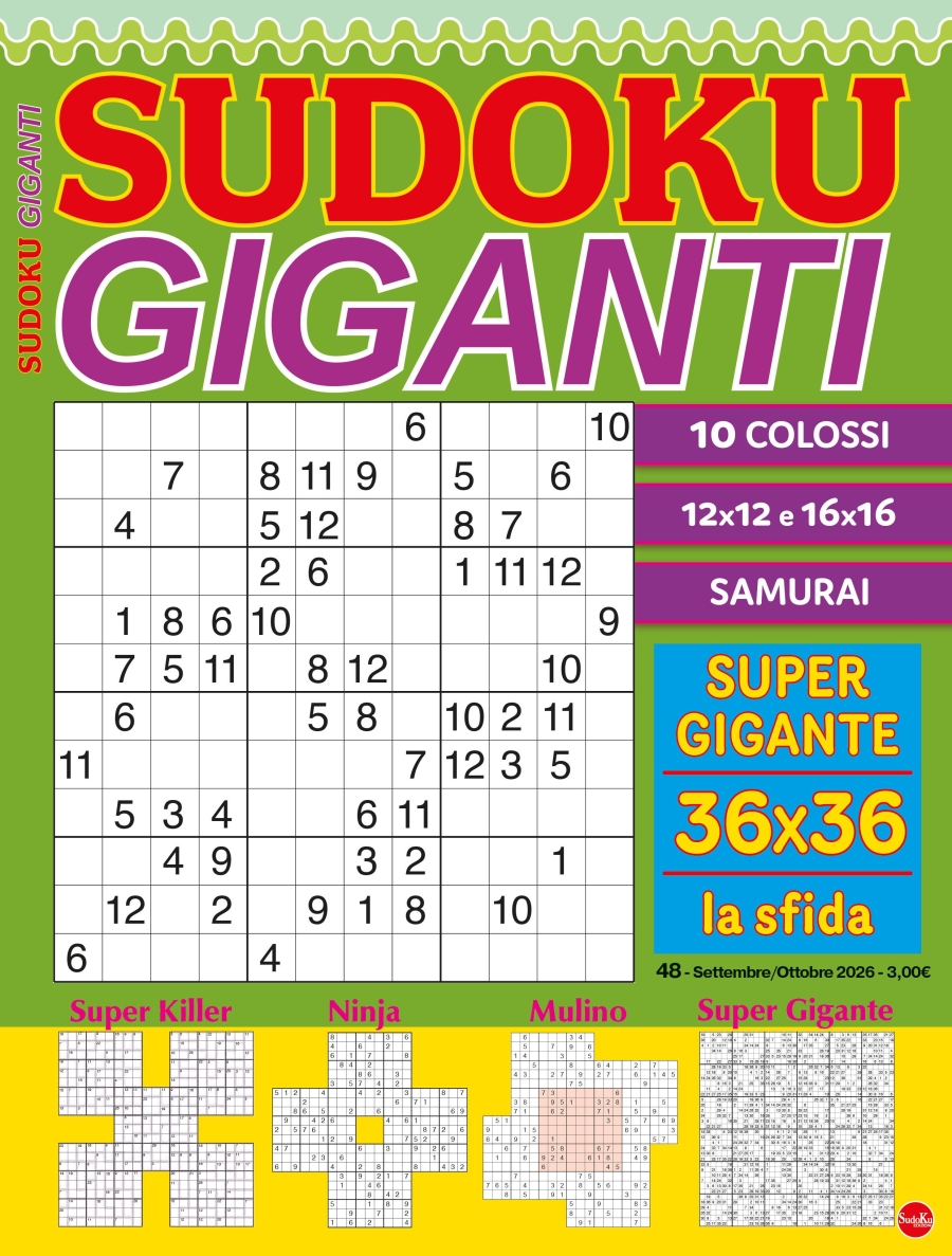 Copertina Sudoku Giganti n.48