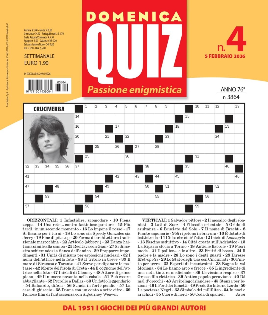 Copertina Domenica Quiz n.3864