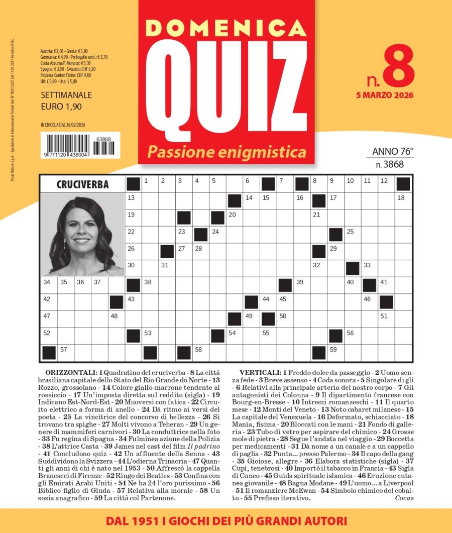 Copertina Domenica Quiz n.3868
