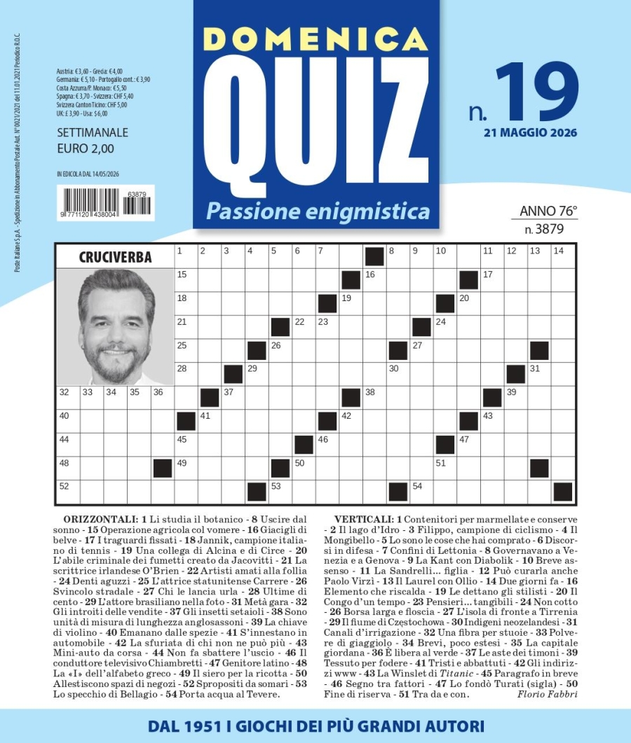Copertina Domenica Quiz n.3879