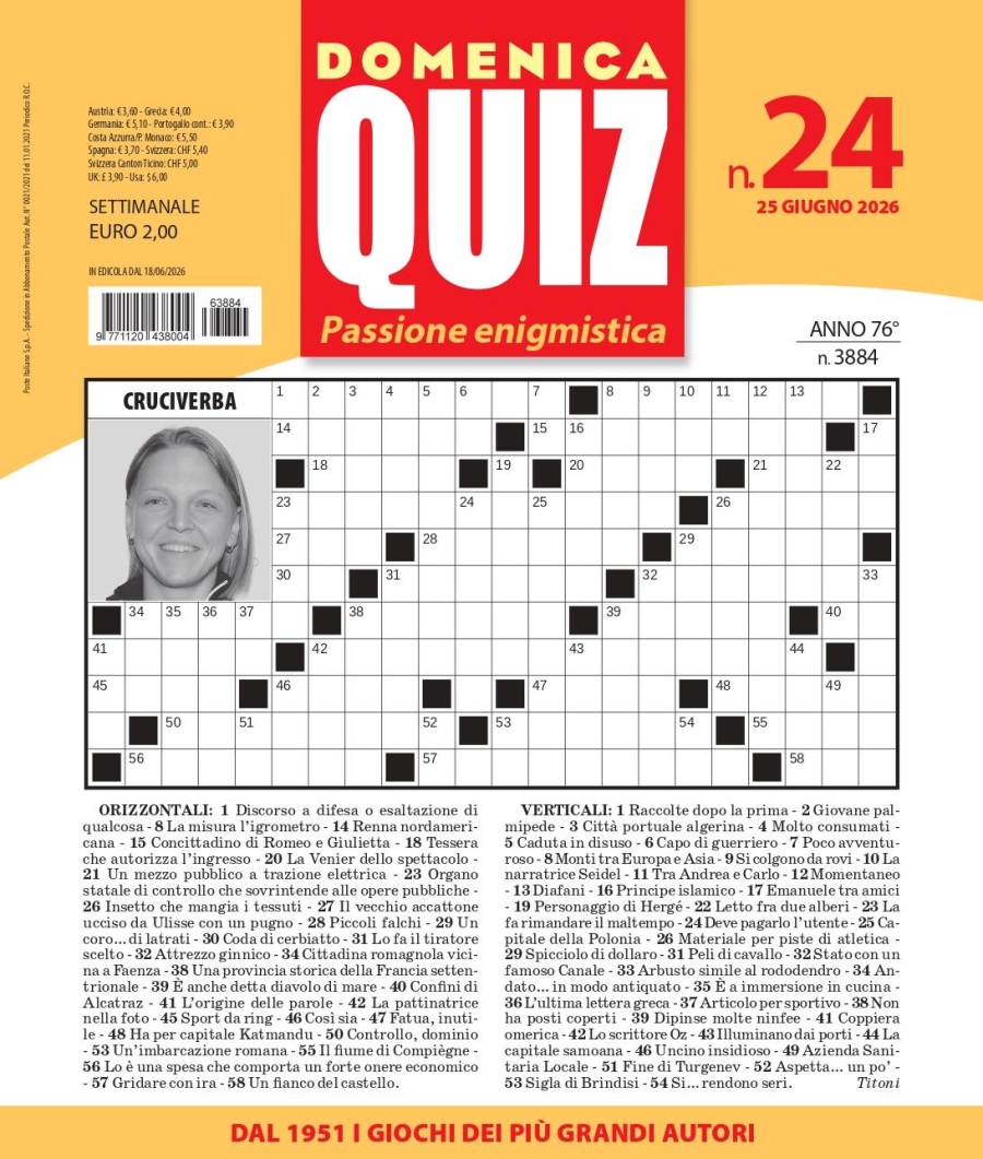Copertina Domenica Quiz n.3884