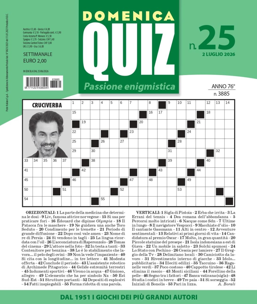 Copertina Domenica Quiz n.3885