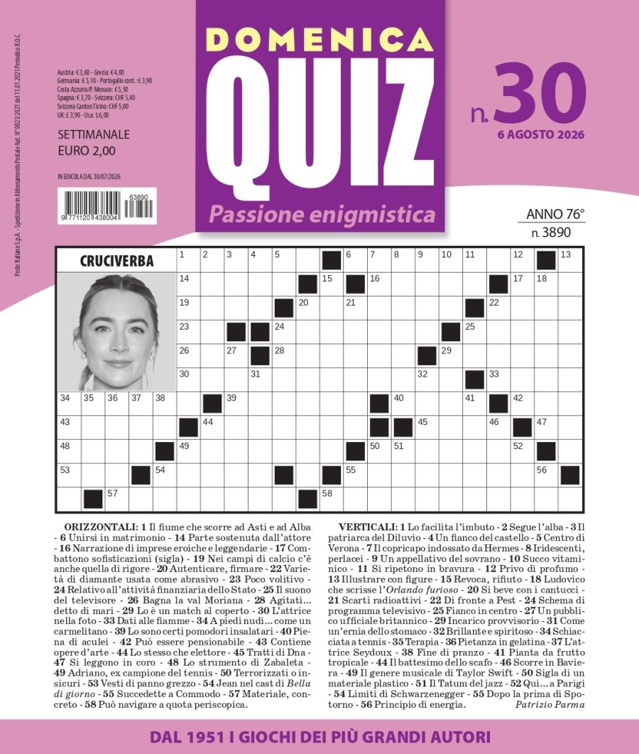 Copertina Domenica Quiz n.3890
