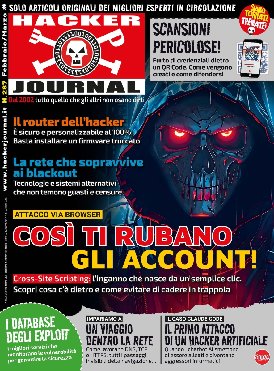 Copertina Hacker Journal n.287