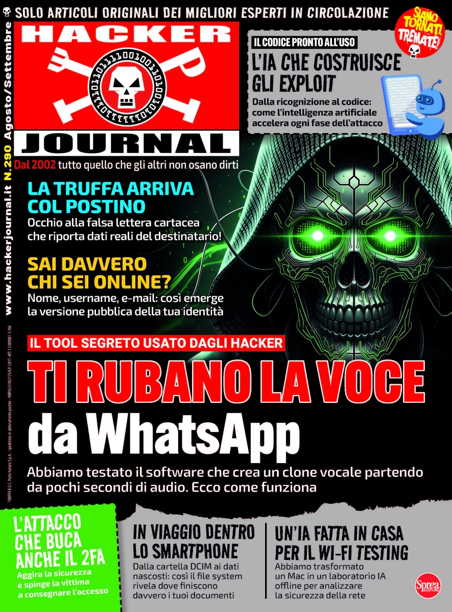Copertina Hacker Journal n.290