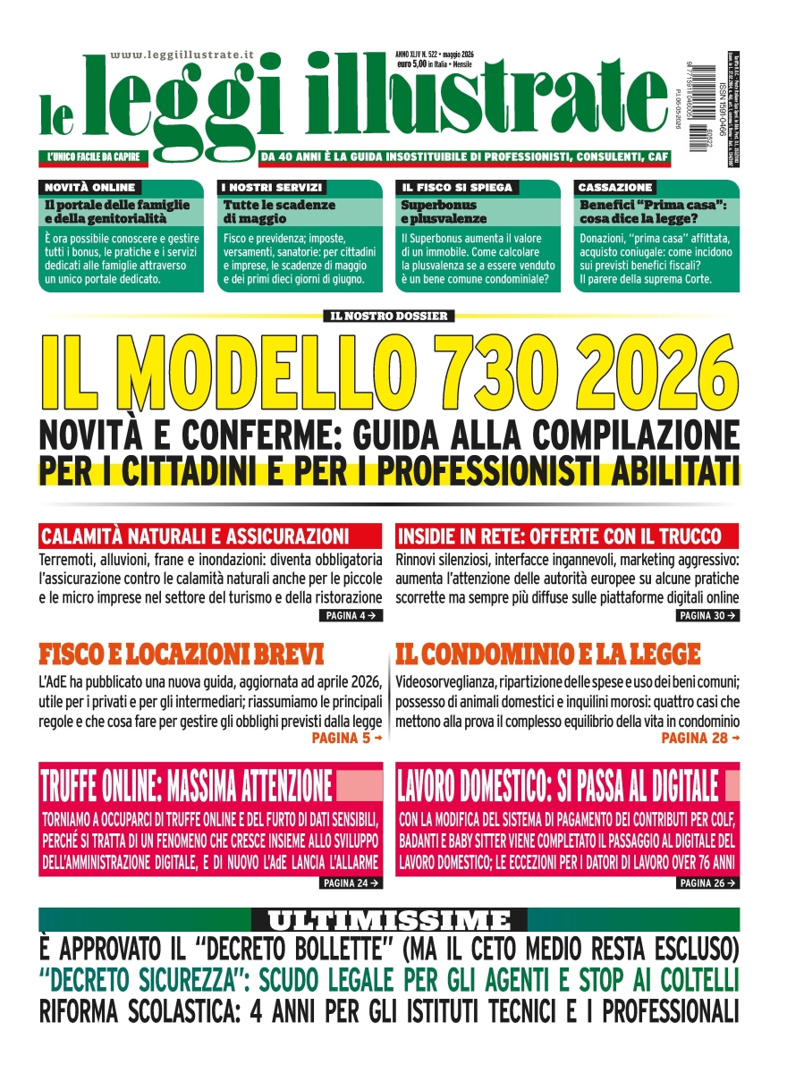 Copertina Leggi Illustrate n.522