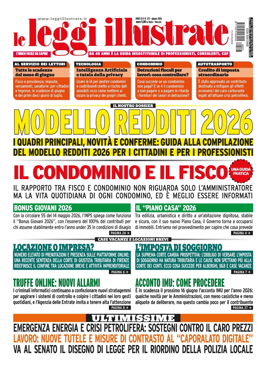 Copertina Leggi Illustrate n.523