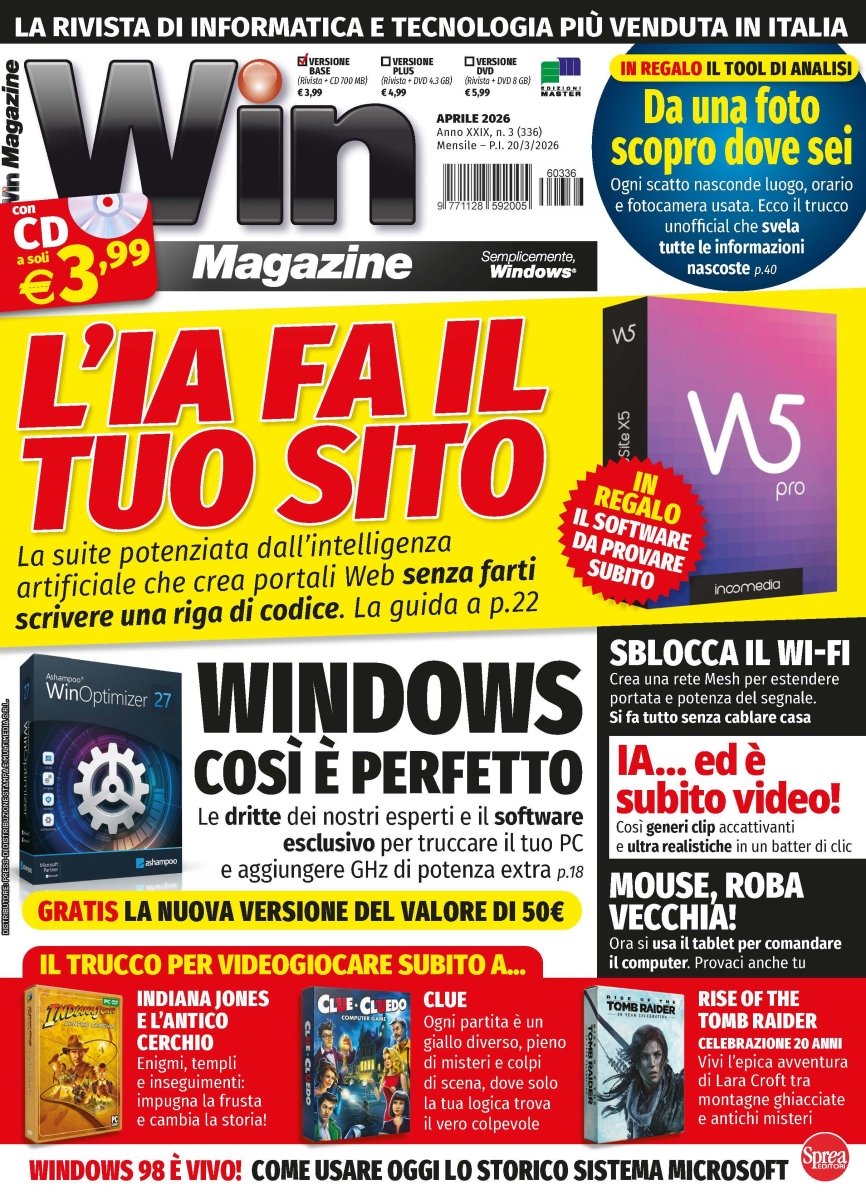 Copertina Win Magazine n.336