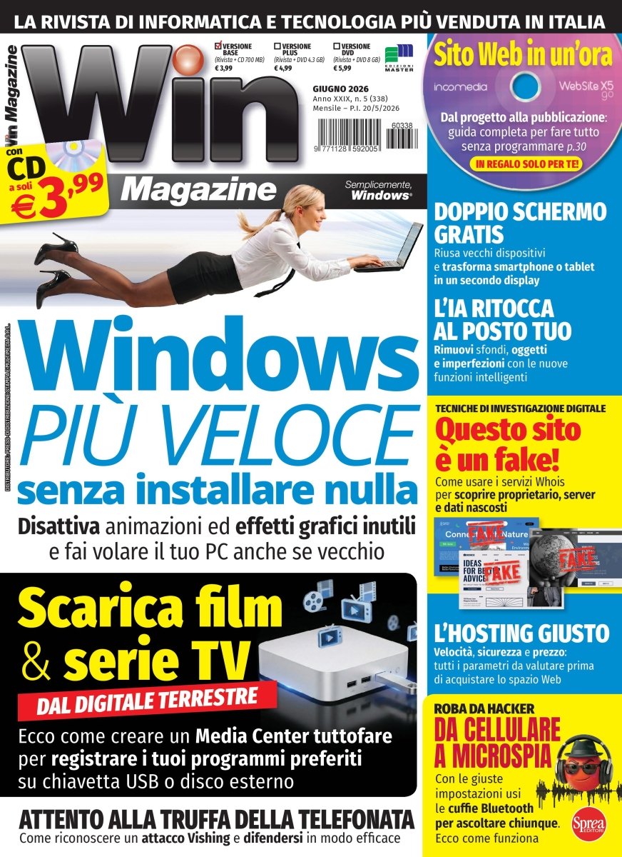 Copertina Win Magazine n.338