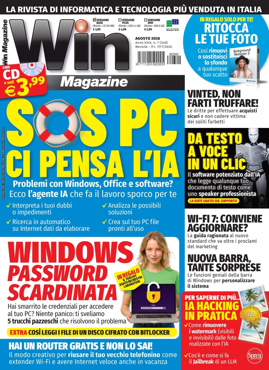 Copertina Win Magazine n.340