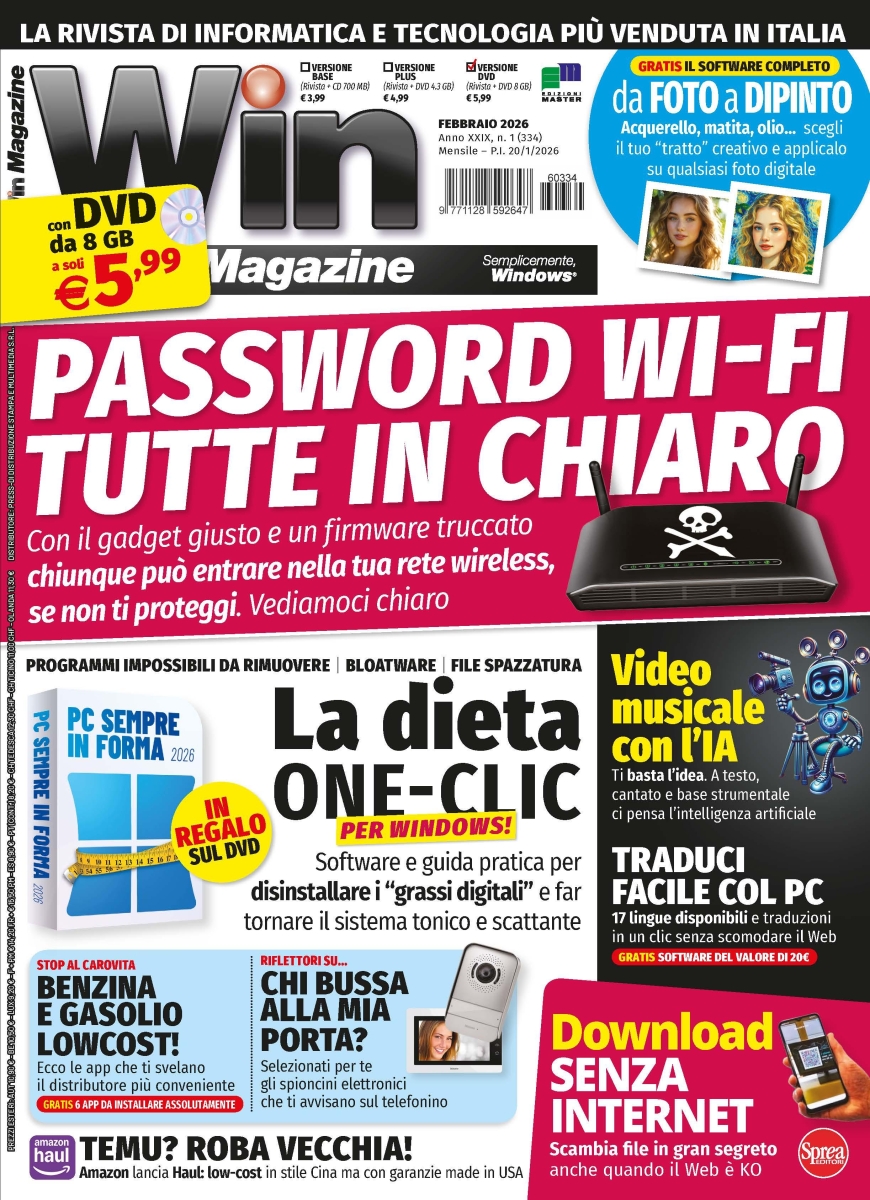 Copertina Win Magazine DVD n.334