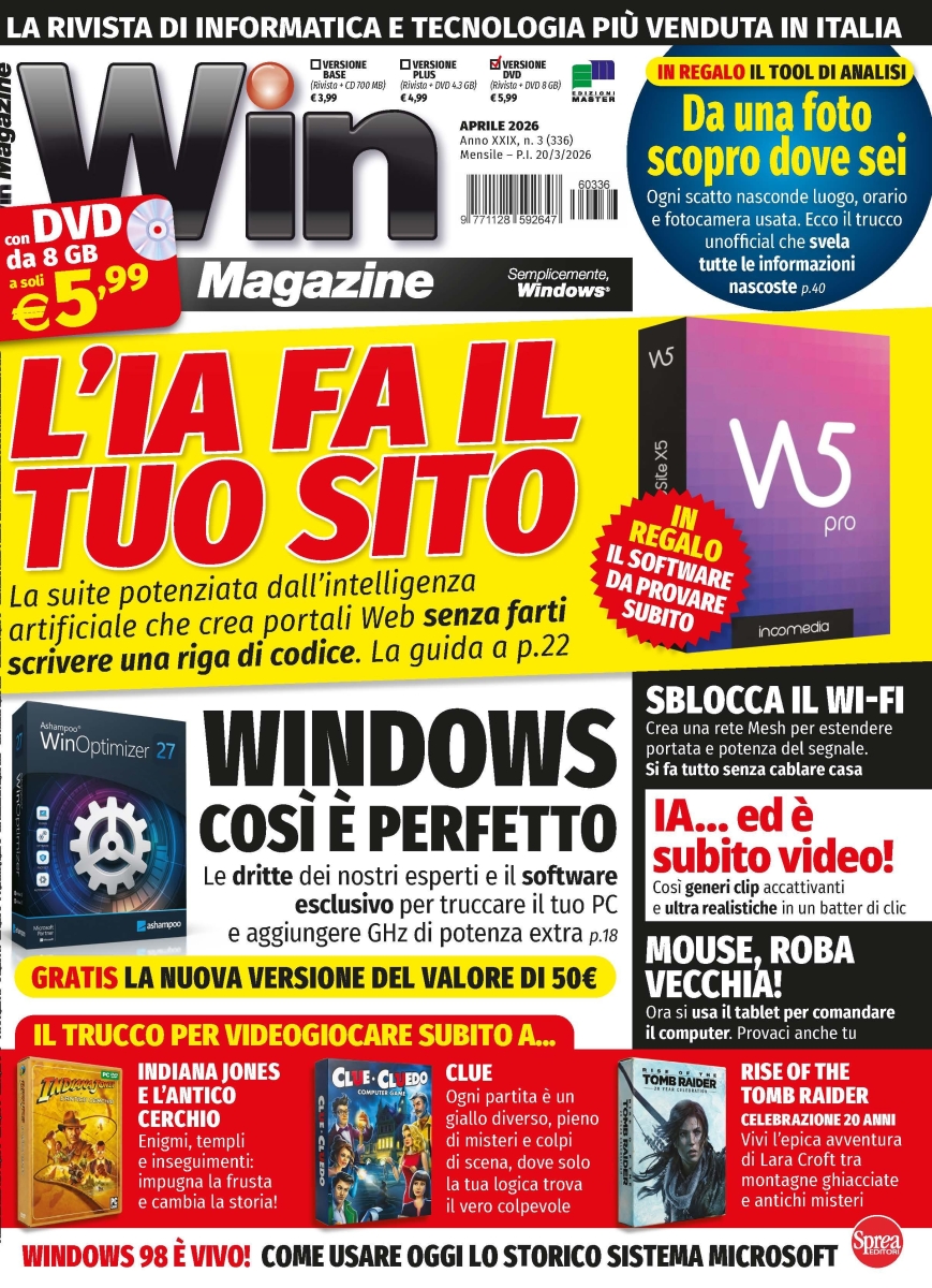 Copertina Win Magazine DVD n.336