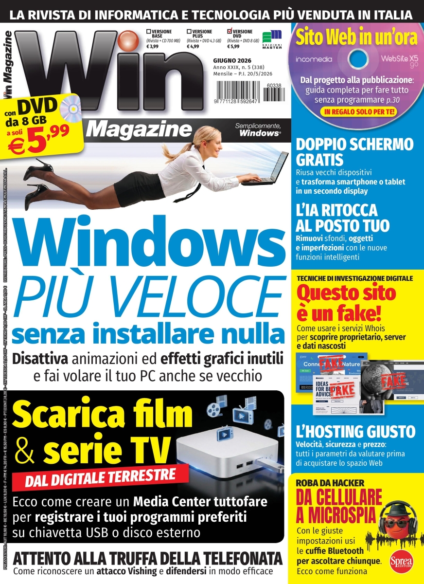 Copertina Win Magazine DVD n.338